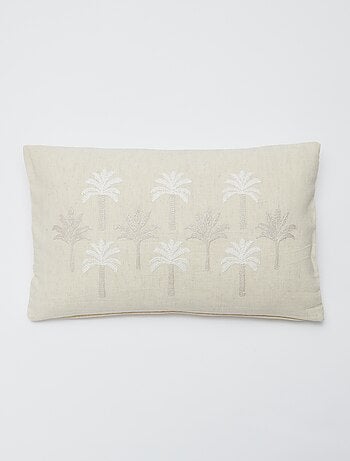 Capa de almofada (30x50 cm) em linho misturado - Kiabi Home