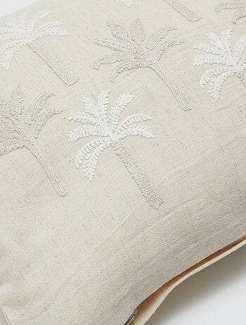 Capa de almofada (30x50 cm) em linho misturado - Kiabi Home