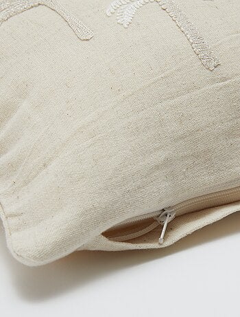 Capa de almofada (30x50 cm) em linho misturado - Kiabi Home