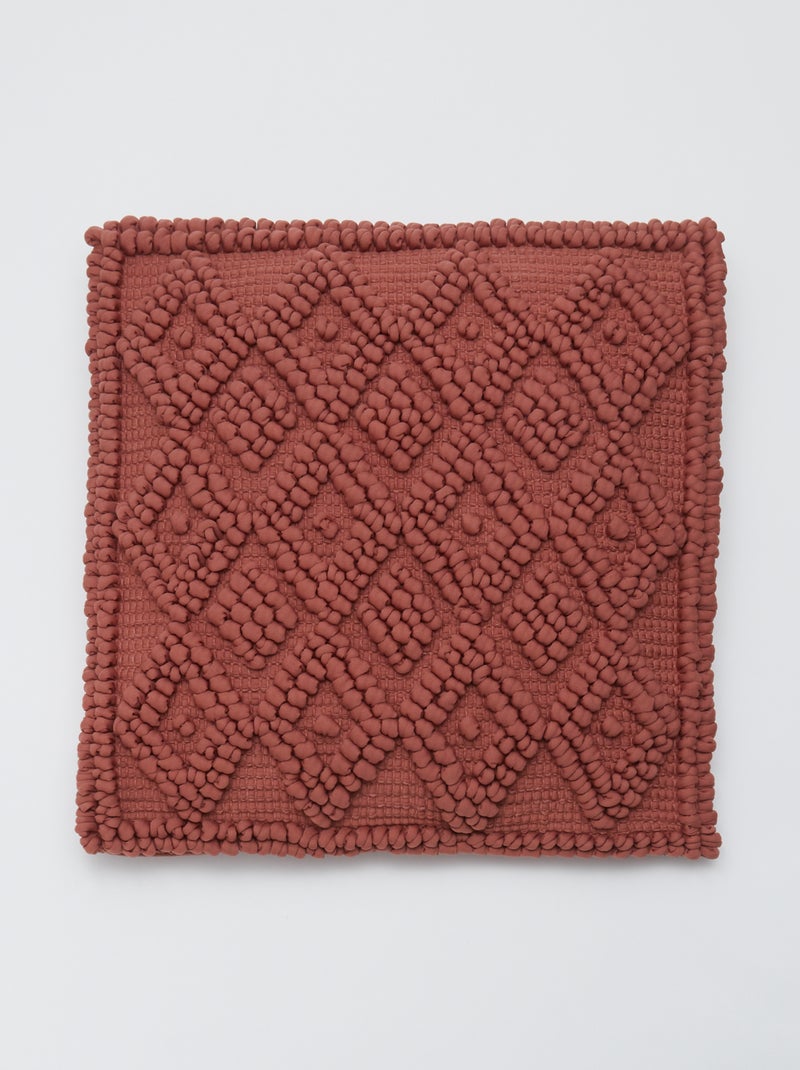 Capa de almofada (45x45 cm) em relevo - Kiabi Home LARANJA - Kiabi