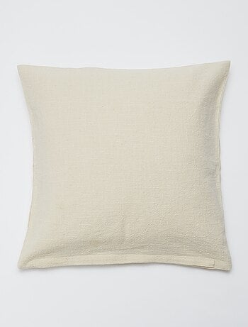 Capa de almofada (45x45cm) efeito linho - Kiabi Home
