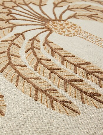 Capa de almofada (45x45cm) efeito linho - Kiabi Home