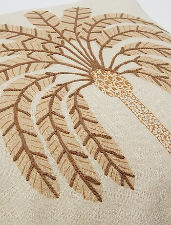 Capa de almofada (45x45cm) efeito linho - Kiabi Home