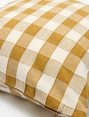 Capa de almofada aos quadrados (45x45 cm) - Kiabi Home