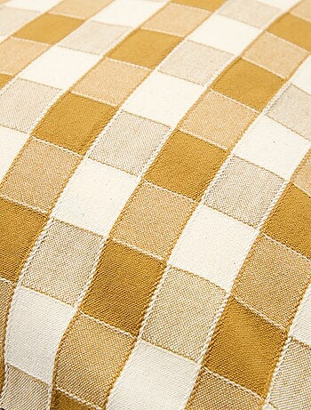 Capa de almofada aos quadrados (45x45 cm) - Kiabi Home