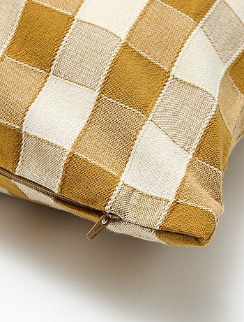 Capa de almofada aos quadrados (45x45 cm) - Kiabi Home