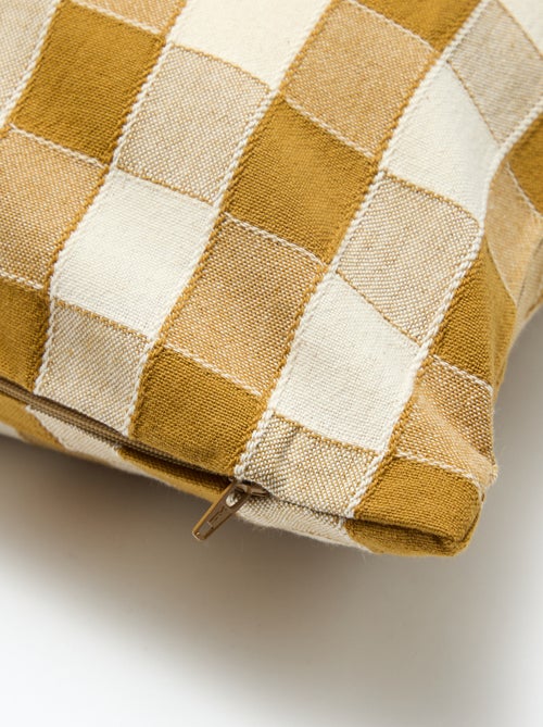 Capa de almofada aos quadrados (45x45 cm) - Kiabi Home - Kiabi