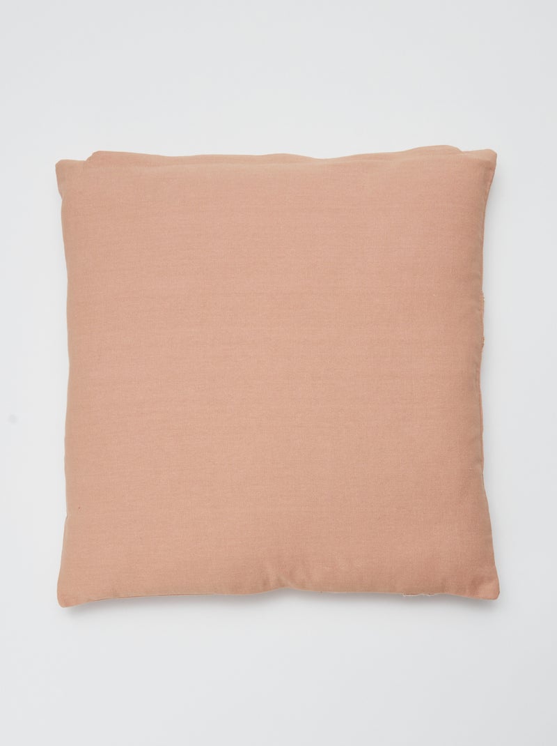 Capa de almofada bordada - Kiabi Home BEGE - Kiabi