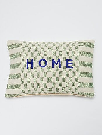 Capa de almofada bordada - Kiabi Home