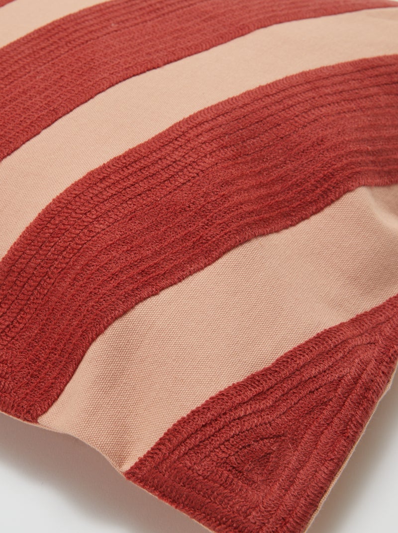 Capa de almofada bordada - Kiabi Home VERMELHO - Kiabi