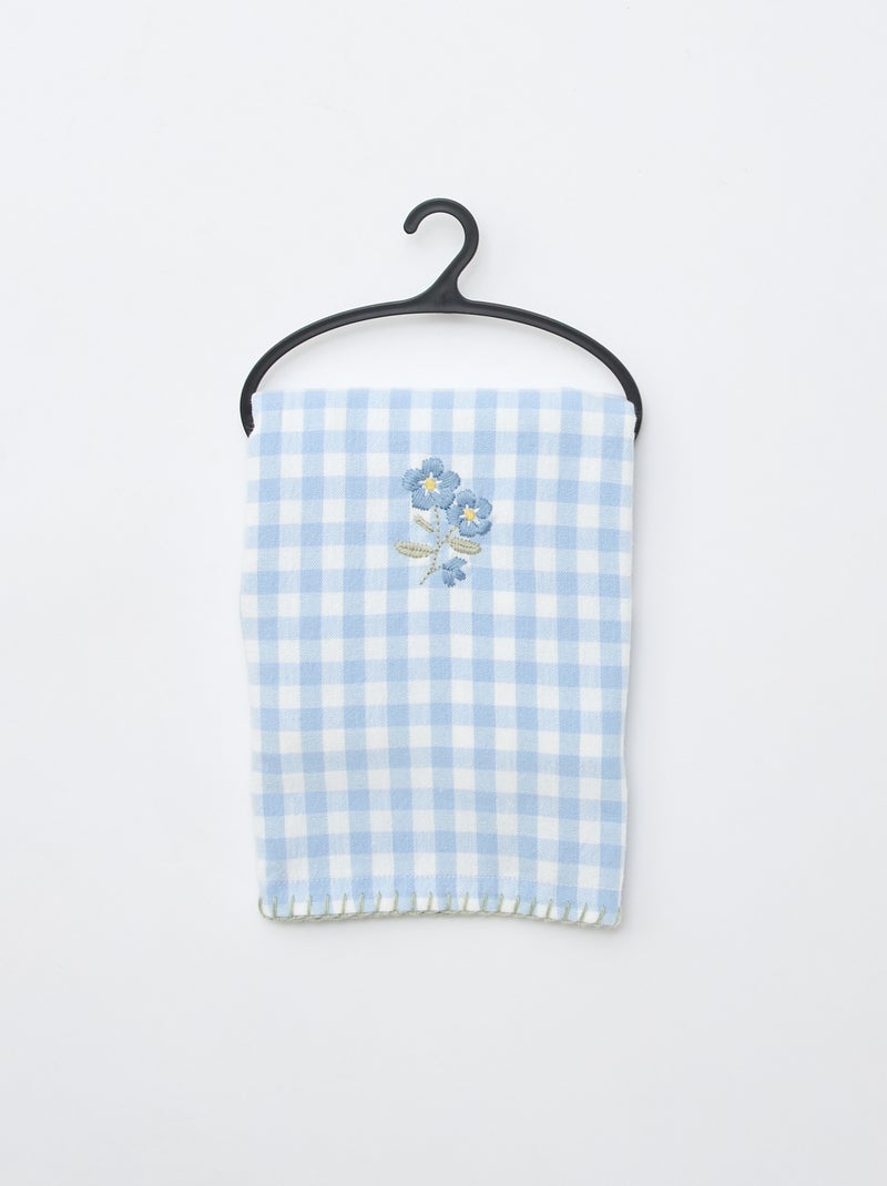 Capa de almofada bordada Azul - Kiabi