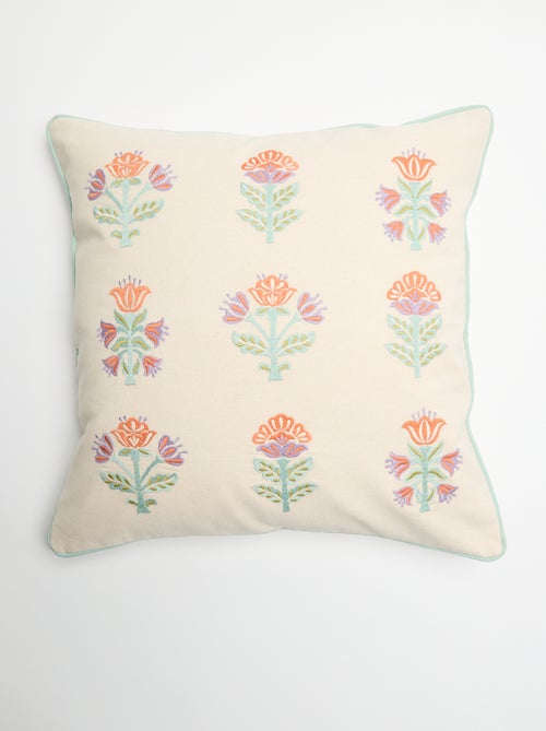 Capa de almofada bordada - Kiabi