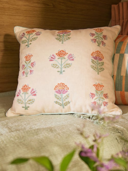Capa de almofada bordada - Kiabi