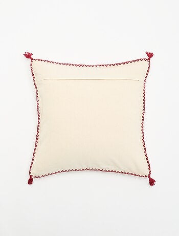Capa de almofada bordada para o Natal - KIABI Home