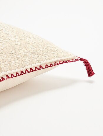Capa de almofada bordada para o Natal - KIABI Home