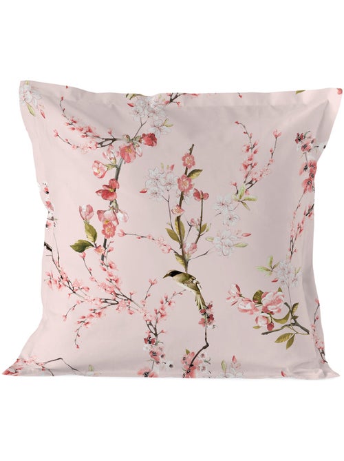 Capa de almofada Chinoiserie rose "Happyfriday" - Kiabi