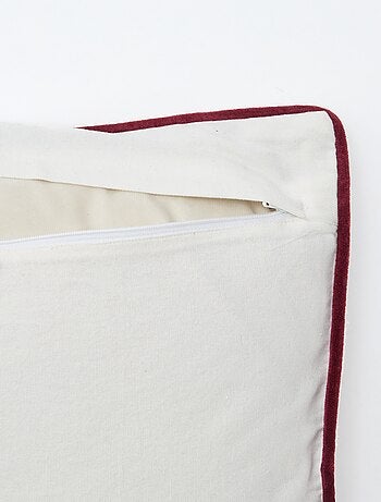 Capa de almofada com bordados 'Natal'