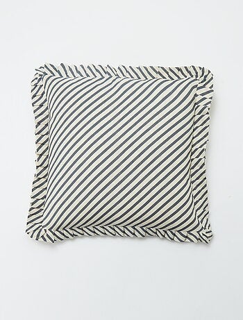Capa de almofada com folhos (45 x 45 cm)