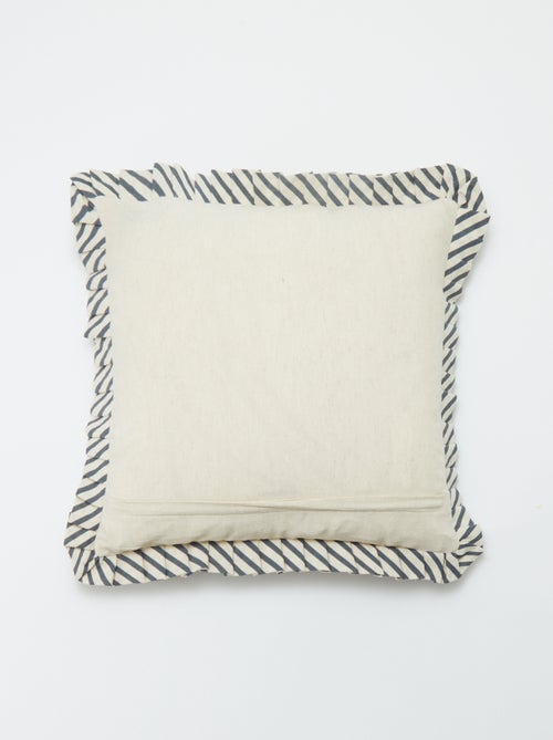 Capa de almofada com folhos (45 x 45 cm) - Kiabi