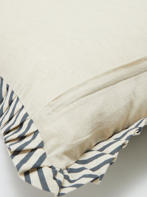 Capa de almofada com folhos (45 x 45 cm) - Kiabi