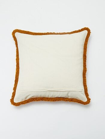 Capa de almofada com franjas (45 x 45 cm)