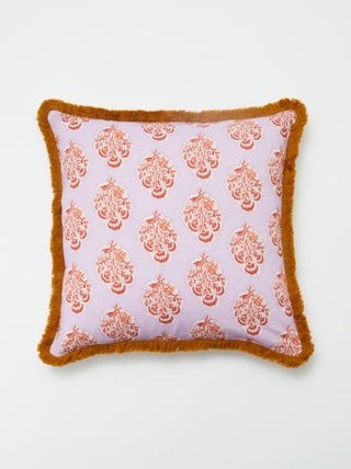 Capa de almofada com franjas (45 x 45 cm)