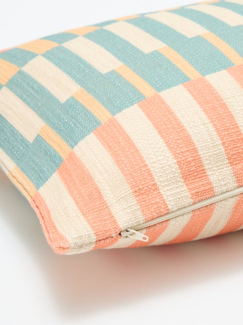 Capa de almofada com padrões geométricos - Kiabi