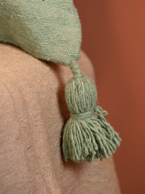 Capa de almofada de lã com borlas - Kiabi Capa de almofada de lã com borlas - Kiabi