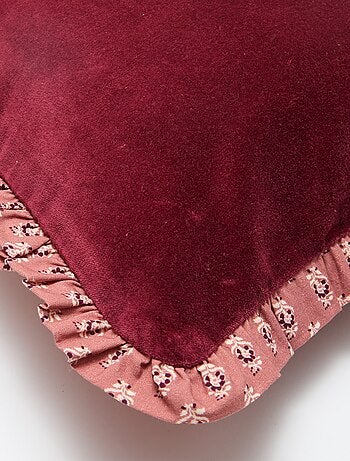 Capa de almofada de veludo com estampado (30x50 cm) - Kiabi Home