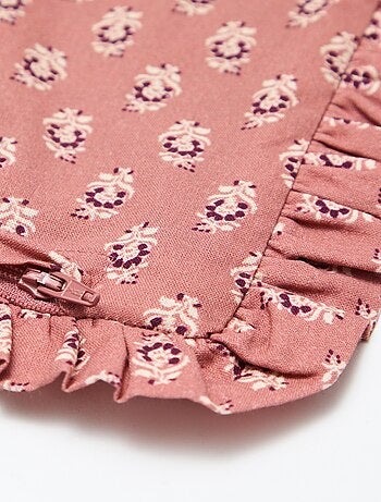 Capa de almofada de veludo com estampado (30x50 cm) - Kiabi Home