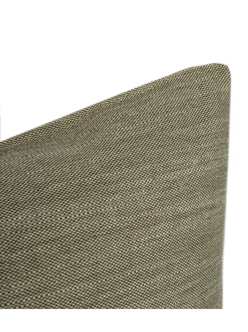 Capa de almofada decorativa Twill "Happyfriday" Verde oliva - Kiabi