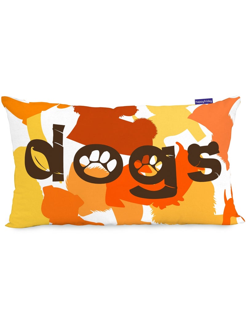 Capa de almofada Dogs "Happyfriday" Multicolorido - Kiabi