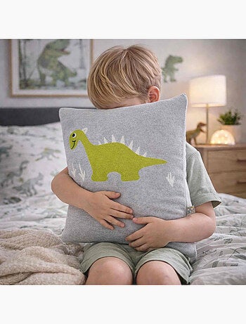 Capa de almofada em algodão biológico tricotado | sevira kids