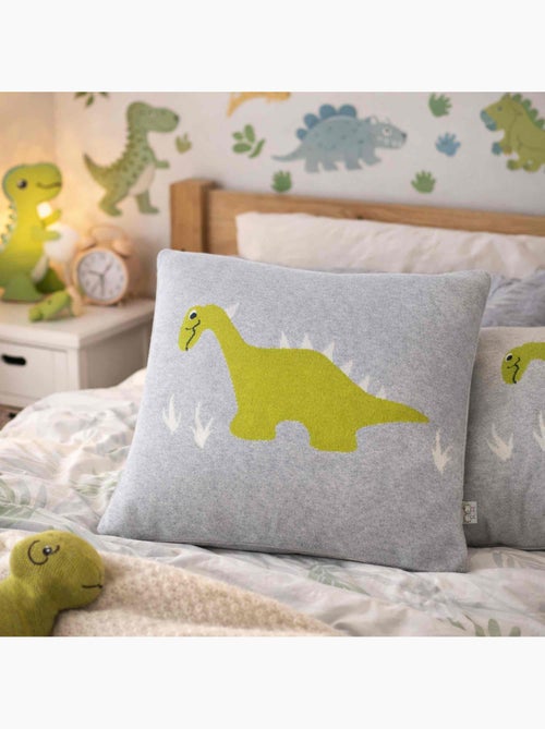 Capa de almofada em algodão biológico tricotado | sevira kids - Kiabi Capa de almofada em algodão biológico tricotado | sevira kids - Kiabi