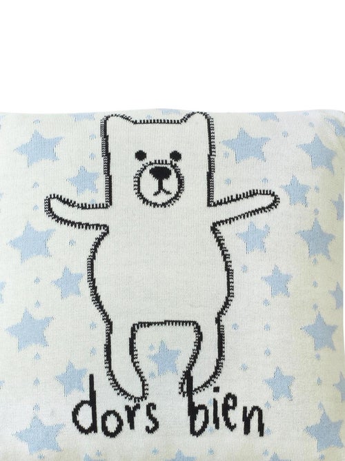 Capa de almofada em algodão biológico tricotado | sevira kids - Kiabi Capa de almofada em algodão biológico tricotado | sevira kids - Kiabi
