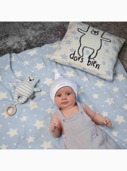Capa de almofada em algodão biológico tricotado | sevira kids - Kiabi Capa de almofada em algodão biológico tricotado | sevira kids - Kiabi