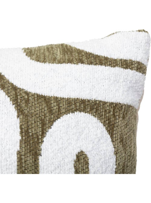 Capa de almofada em chenille de design - Kiabi