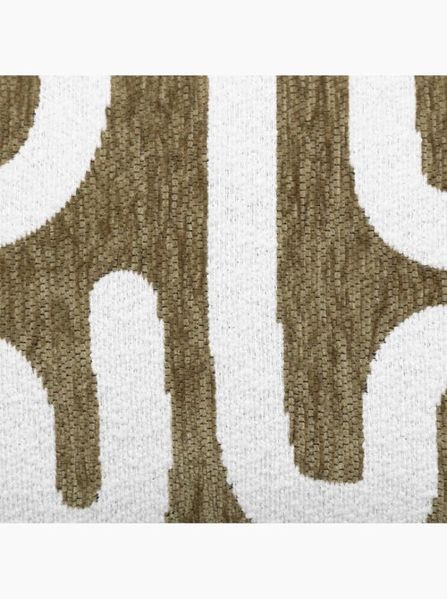 Capa de almofada em chenille de design - Kiabi