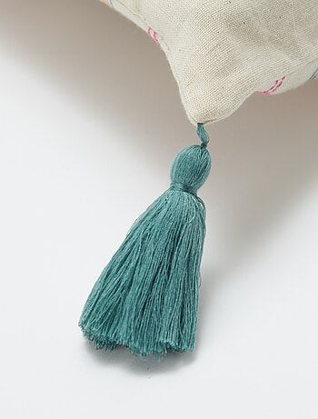 Capa de almofada em linho misto (45x45 cm) - Kiabi Home