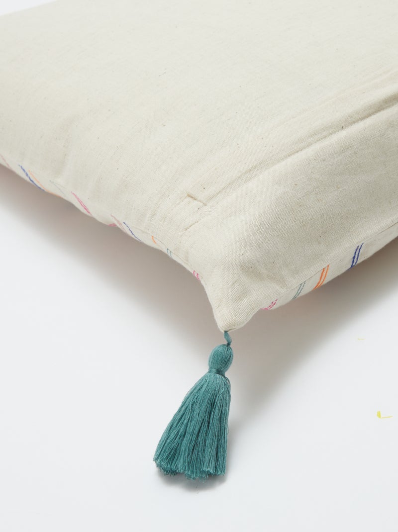 Capa de almofada em linho misto (45x45 cm) - Kiabi Home BEGE - Kiabi