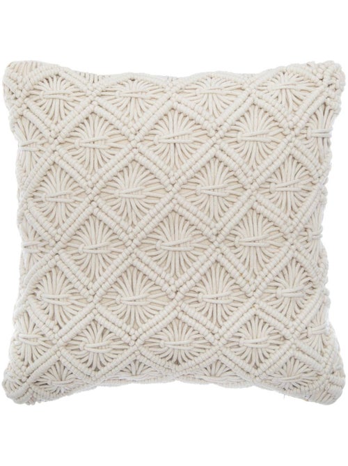 Capa de almofada em macramé - Kiabi Capa de almofada em macramé - Kiabi