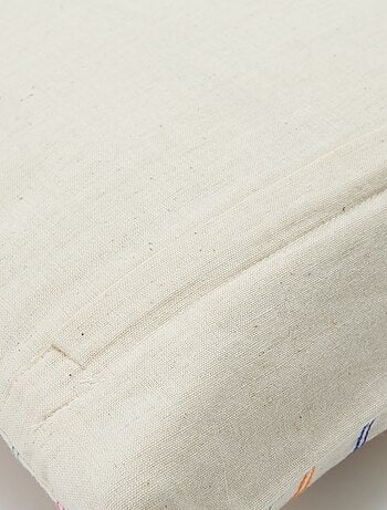 Capa de almofada em mistura de linho (45x45 cm) - Kiabi Home