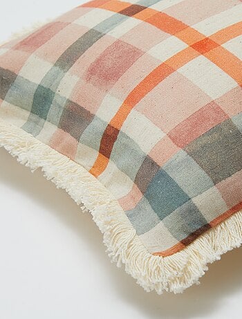 Capa de almofada em mistura de linho (50x30 cm) - Kiabi Home