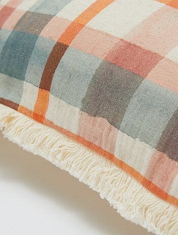 Capa de almofada em mistura de linho (50x30 cm) - Kiabi Home