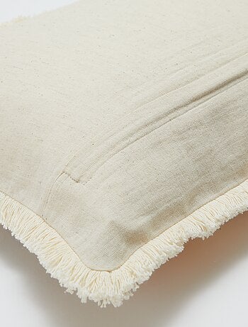 Capa de almofada em mistura de linho (50x30 cm) - Kiabi Home