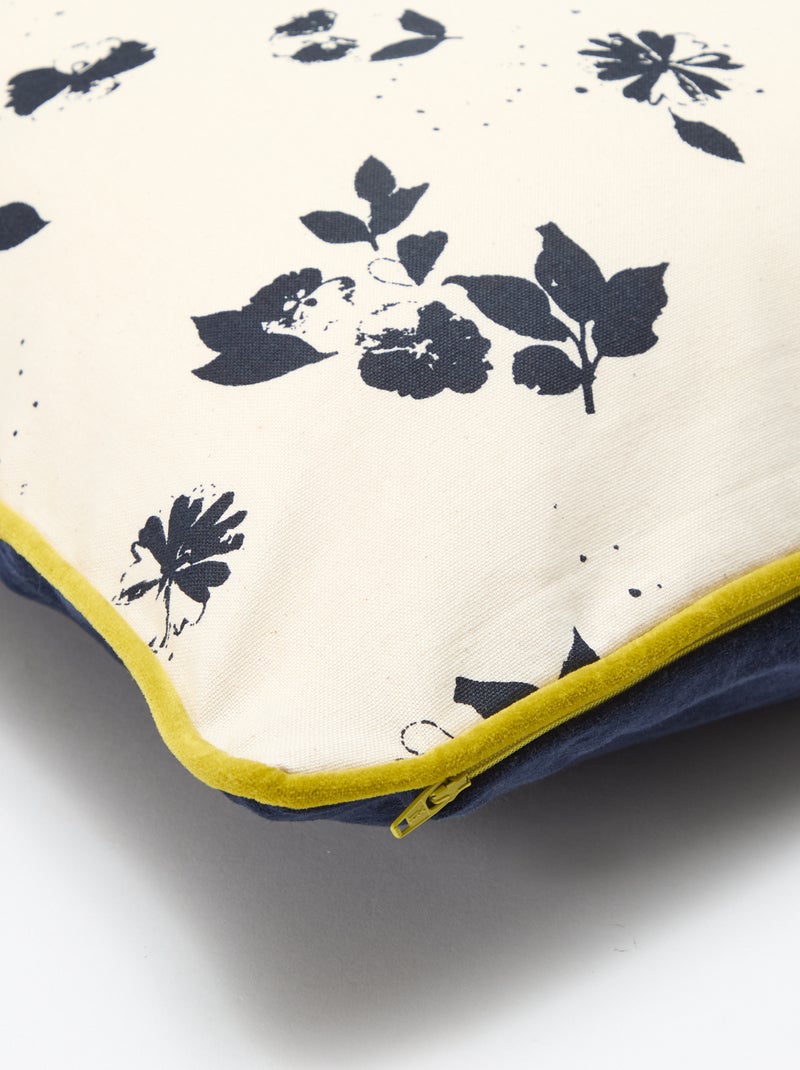 Capa de almofada em veludo - Kiabi Home Azul - Kiabi
