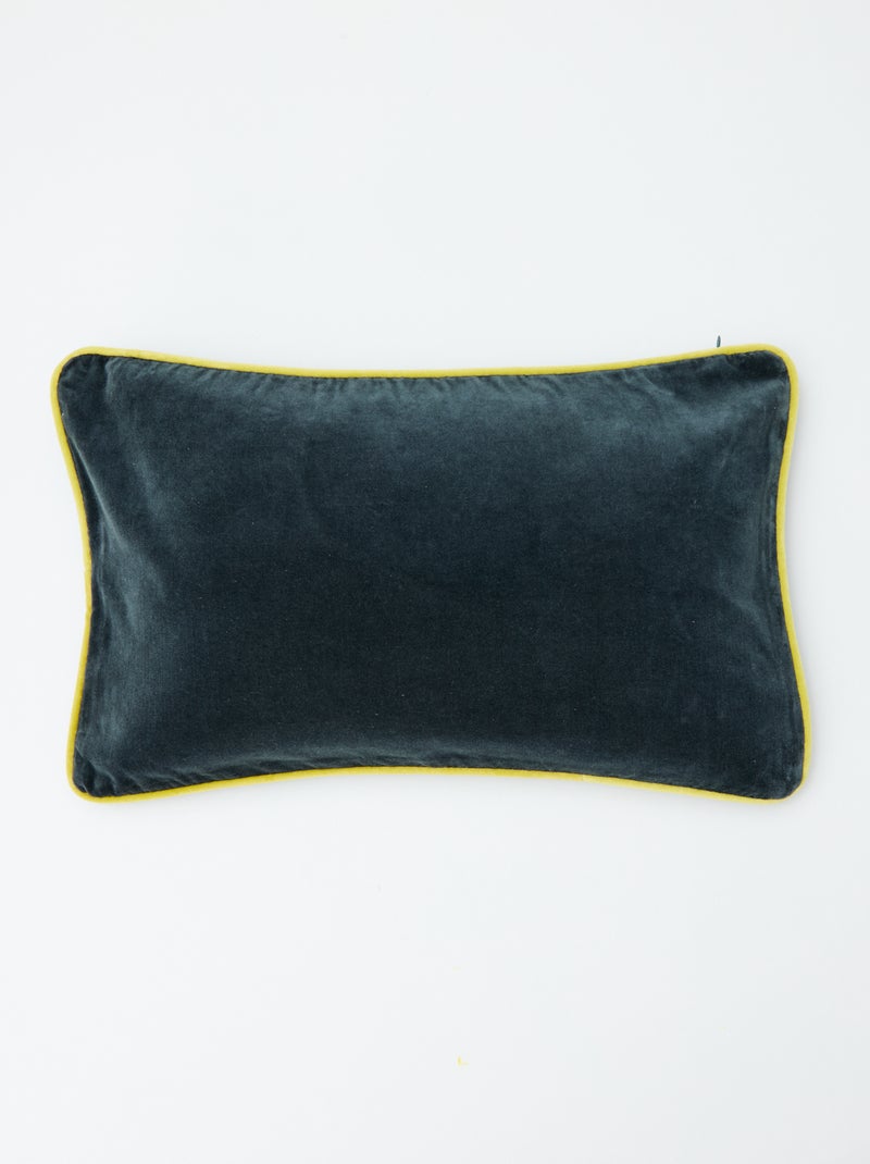 Capa de almofada em veludo (30x50 cm) - Kiabi Home Cinza - Kiabi