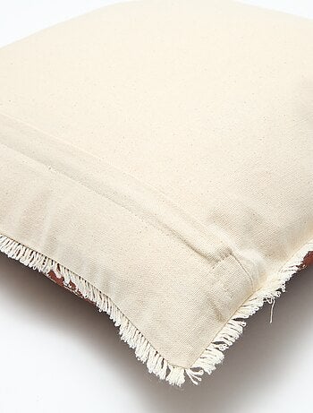 Capa de almofada estampada com flores (45x45 cm) - Kiabi Home