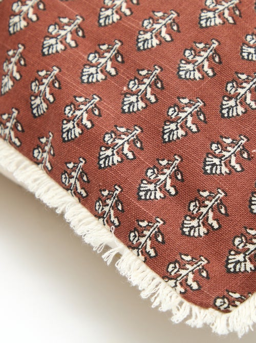 Capa de almofada estampada com flores (45x45 cm) - Kiabi Home - Kiabi