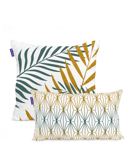 Capa de almofada Foliage mint "Happyfriday" - Kiabi